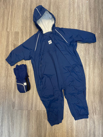 Blue MEC Toddler Newt Suit with Mittens 18M
